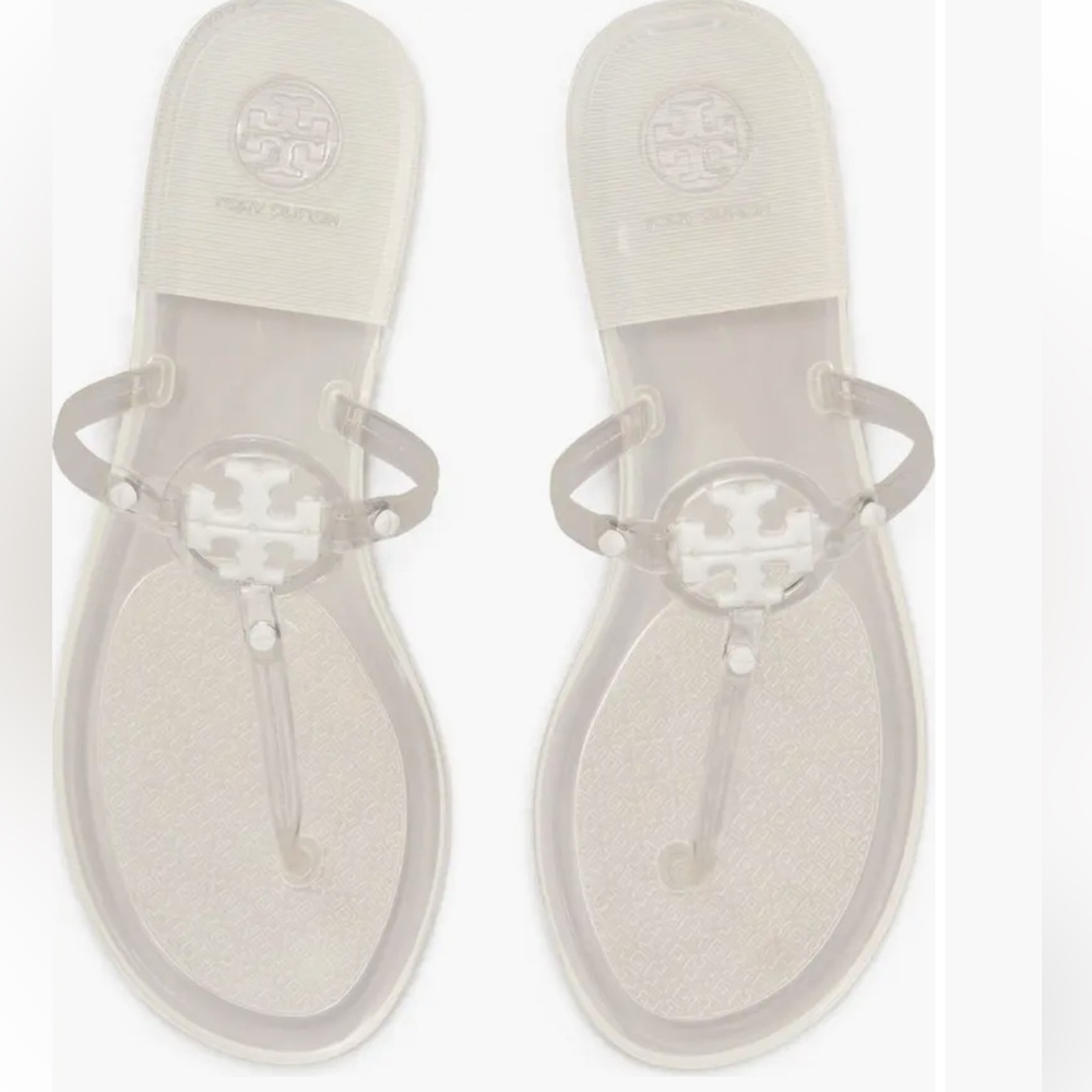 Tory Burch Mini Millers Jelly Thong Sandals White Women’s Size 7